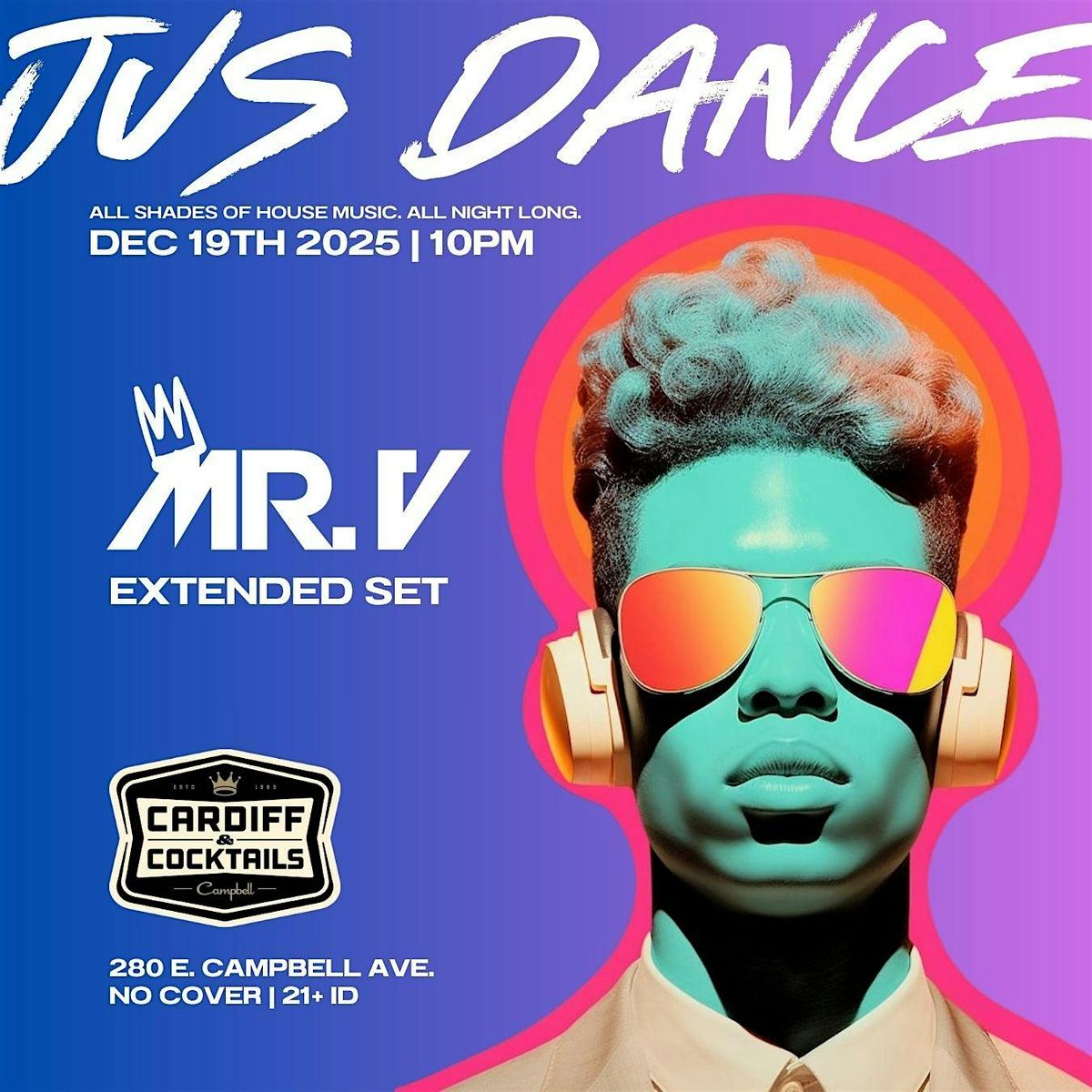 Jus Dance with Mr. V, 19 December | Event in Campbell | AllEvents