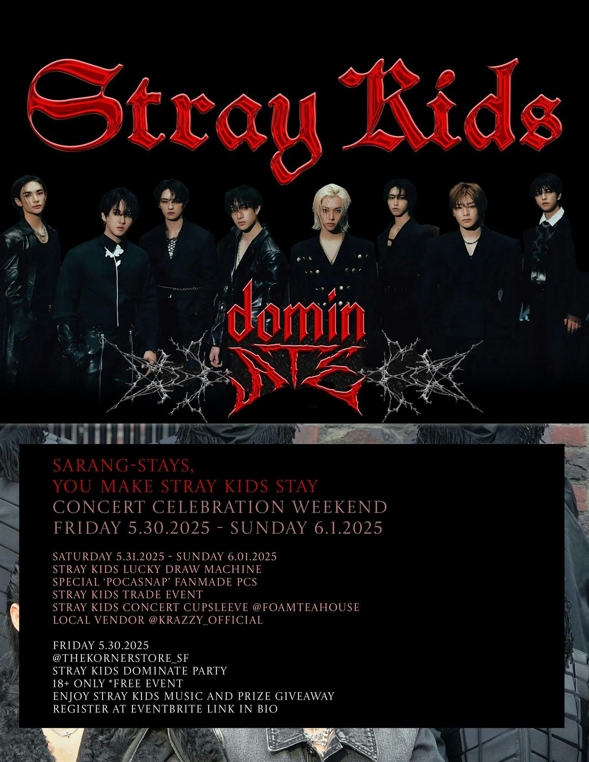 SARANG-STAYS, YOU MAKE STRAY KIDS STAY (AFTER-CONCERT PARTY), 30 May | Event in San Francisco | AllEvents