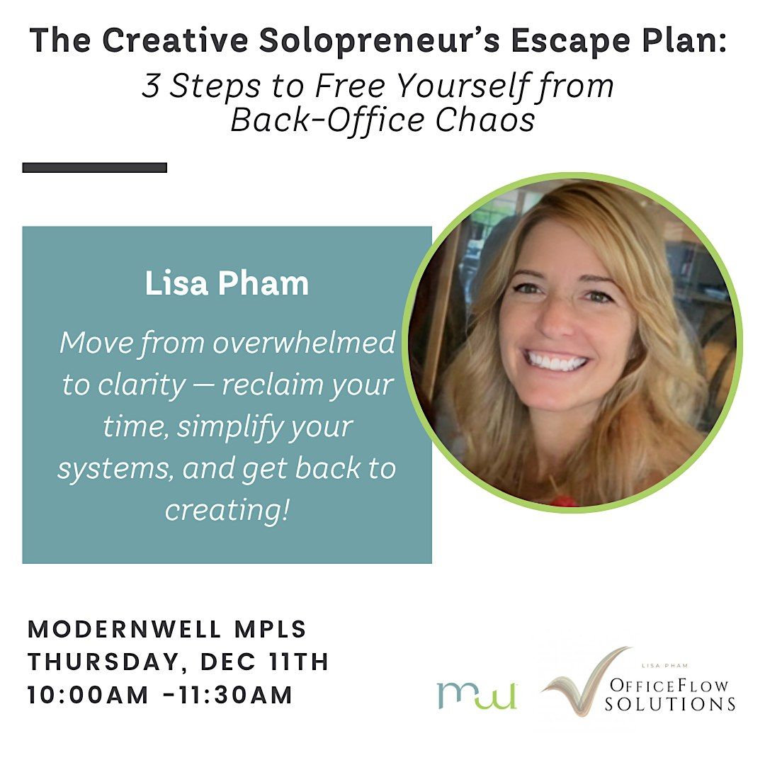 The Creative Solopreneur’s Escape Plan, 11 December | Event in Minneapolis | AllEvents