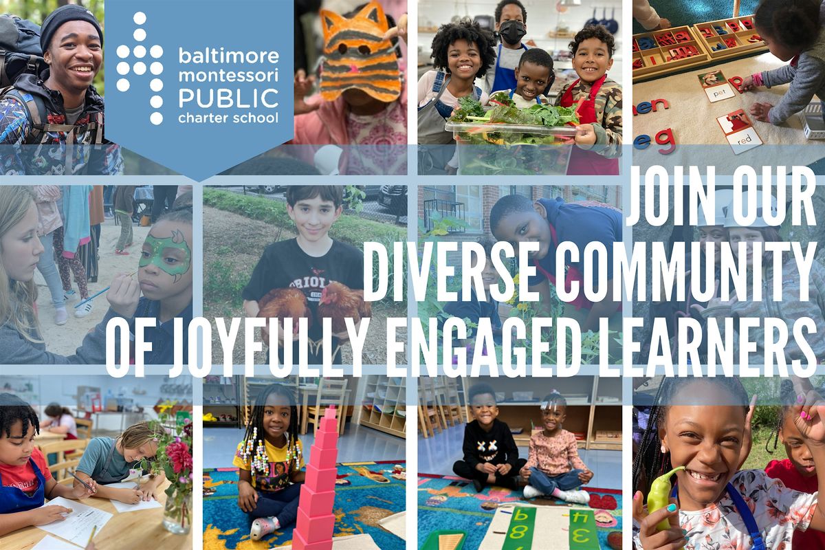 Baltimore Montessori Public Charter School: CH, LE, and UE Info Session, 15 January | Event in Baltimore | AllEvents