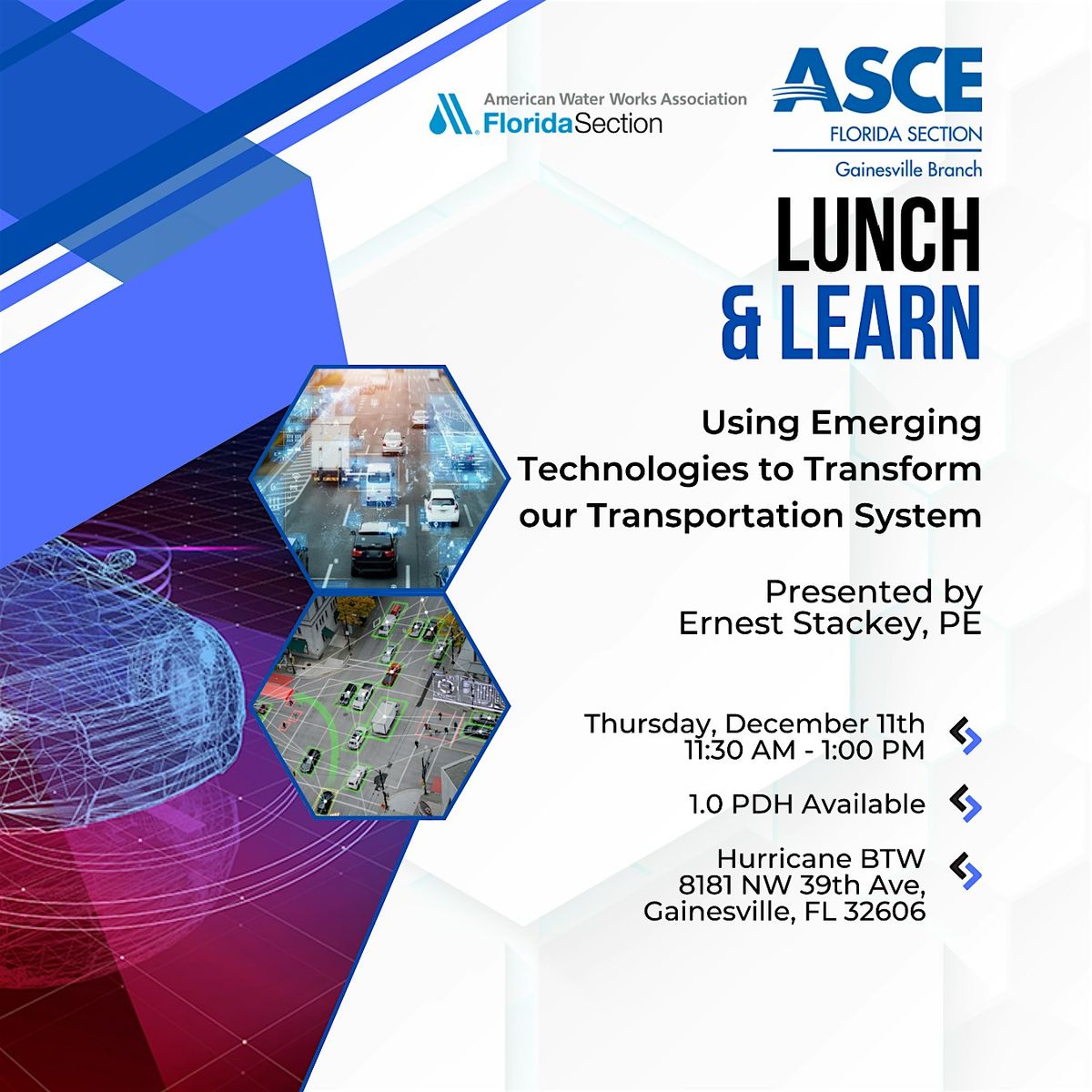 ASCE Gainesville Branch December 2025 Lunch & Learn, 11 December | Event in Gainesville | AllEvents