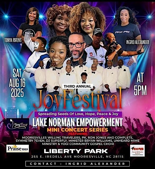 Third Annual Joy Festival, 16 August | Event in Mooresville | AllEvents