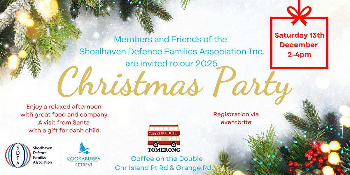 SDFA Christmas Party 2025 for Members and Friends, 13 December | Event in Tomerong | AllEvents