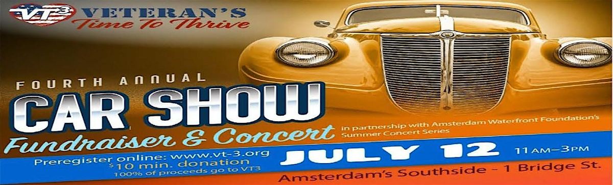 Veteran's Time to Thrive 4th Annual Car Show Fundraiser and Concert, 12 July | Event in Amsterdam | AllEvents