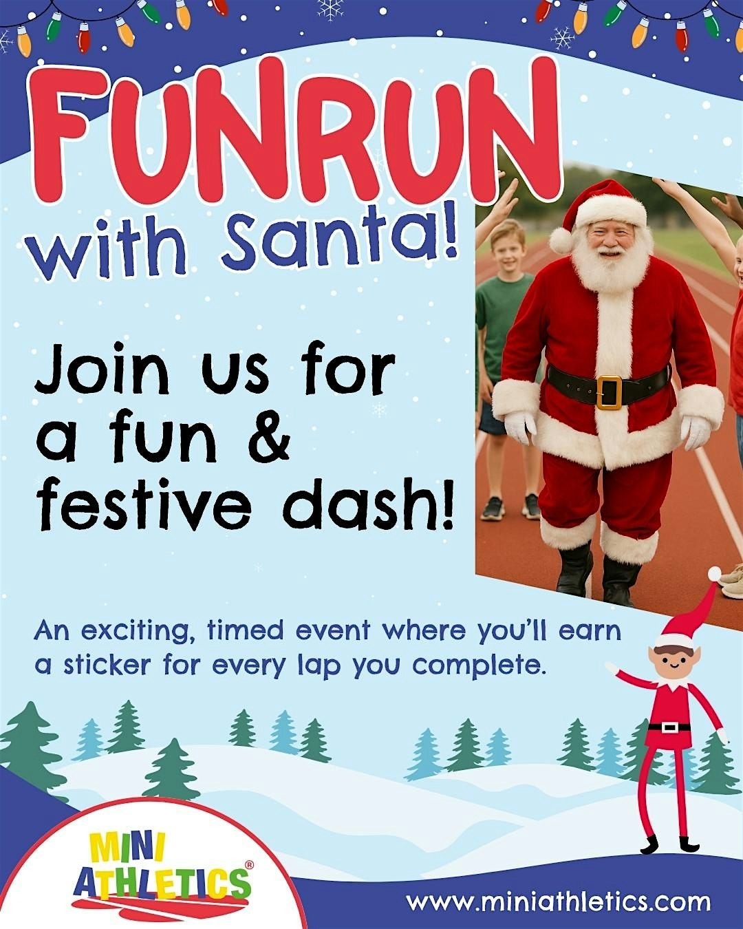 Mini Athletics Fun Run With Santa, Salisbury Athletics Track,
