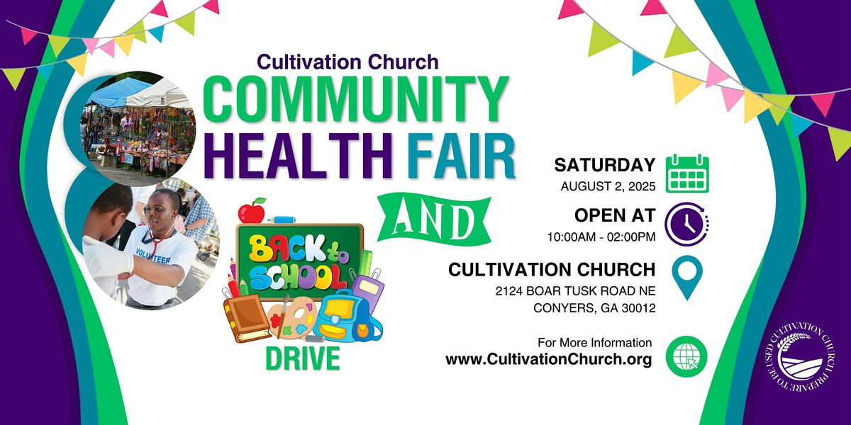 Cultivation Community Health Fair, 2 August | Event in Conyers | AllEvents