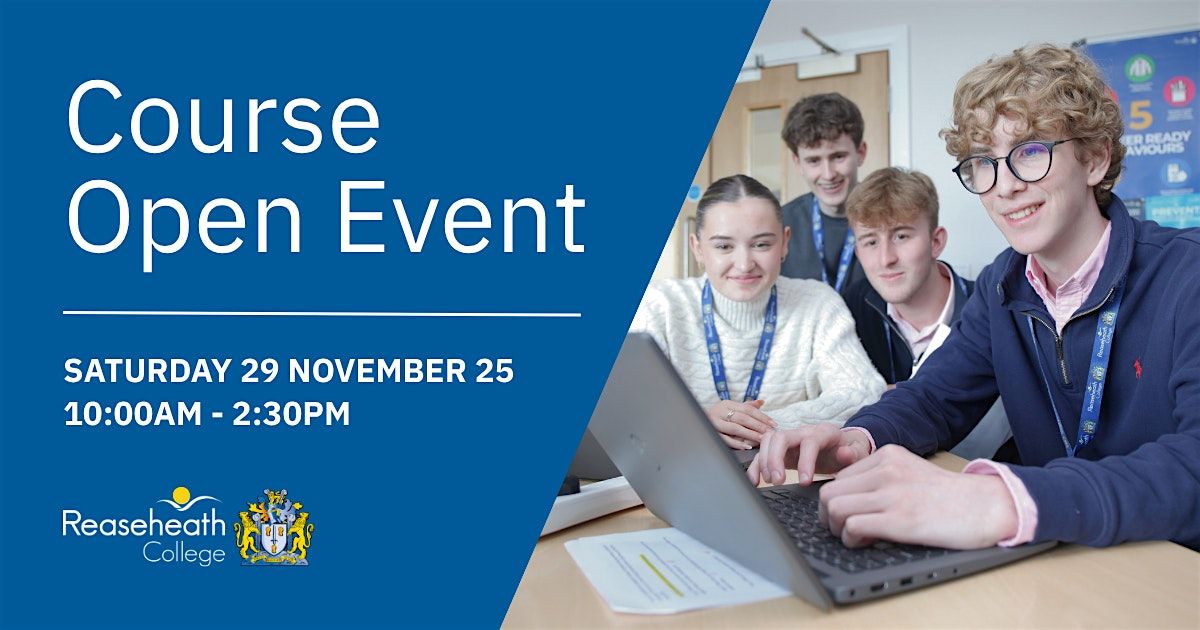 Course Open Event - November 2025, 29 November | Event in Nantwich | AllEvents