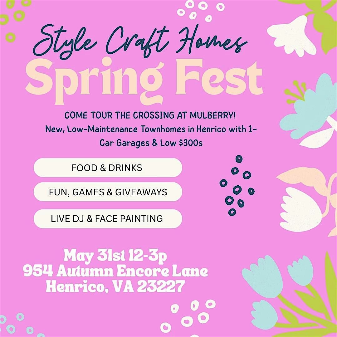 STYLE CRAFT HOMES SPRING FEST, 31 May | Event in HENRICO | AllEvents