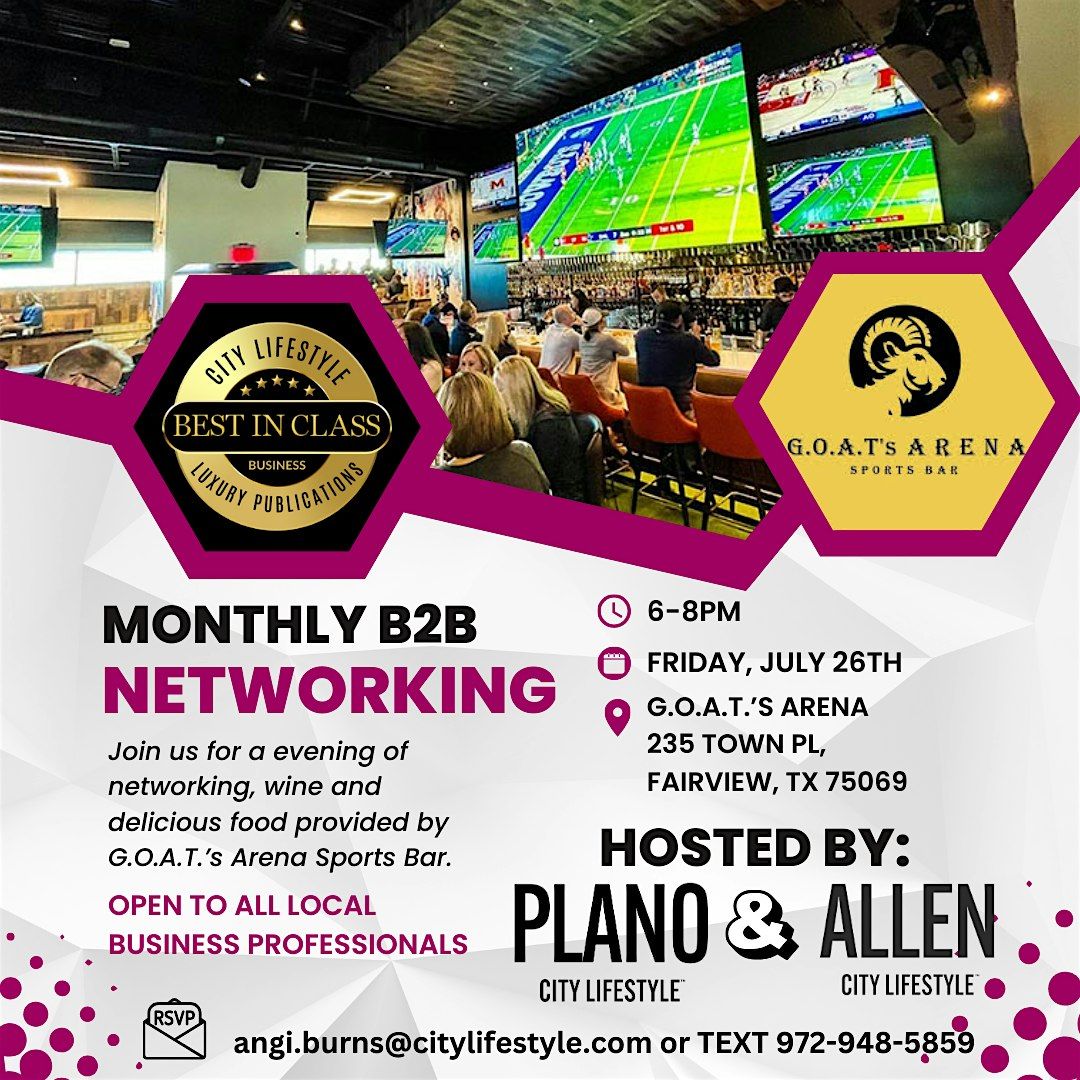 Monthly B2B Networking Happy Hour, 22 August | Event in Fairview | AllEvents