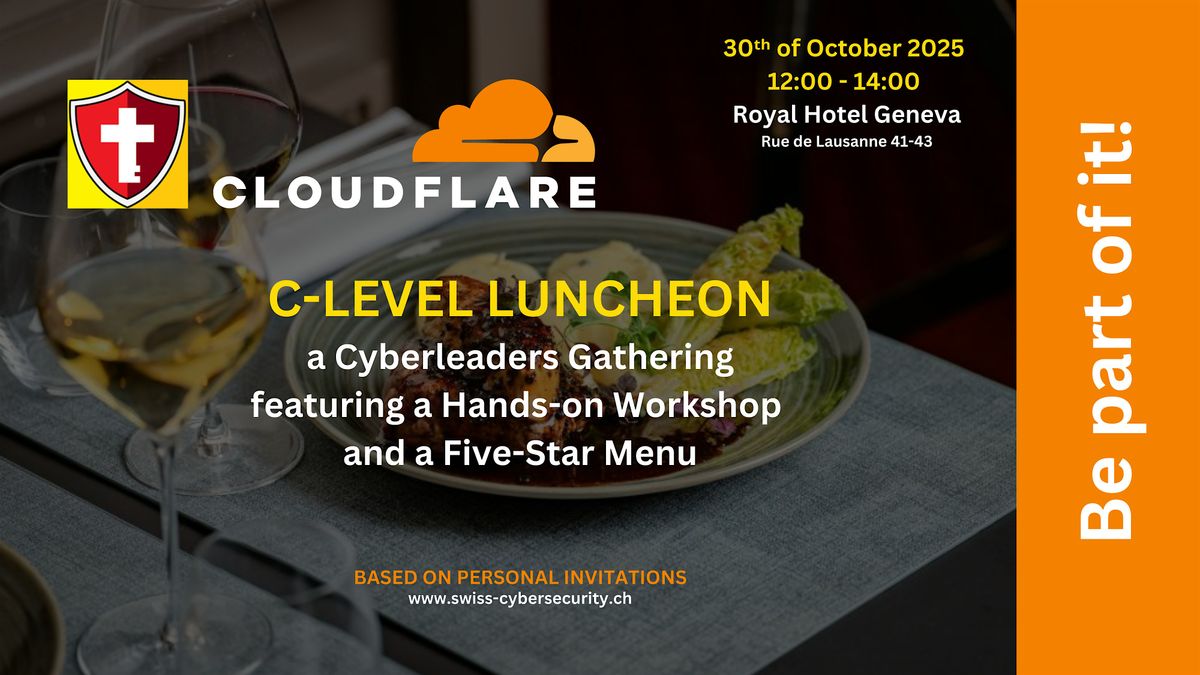 C-Level Lancheon  - Based on Personal Invitation!, 30 October | Event in Genève | AllEvents