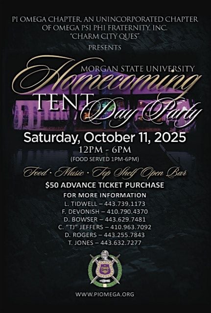 Charm City Ques's Presents.....Morgan State Univ Homecoming Tent Day Party, 11 October | Event in Baltimore