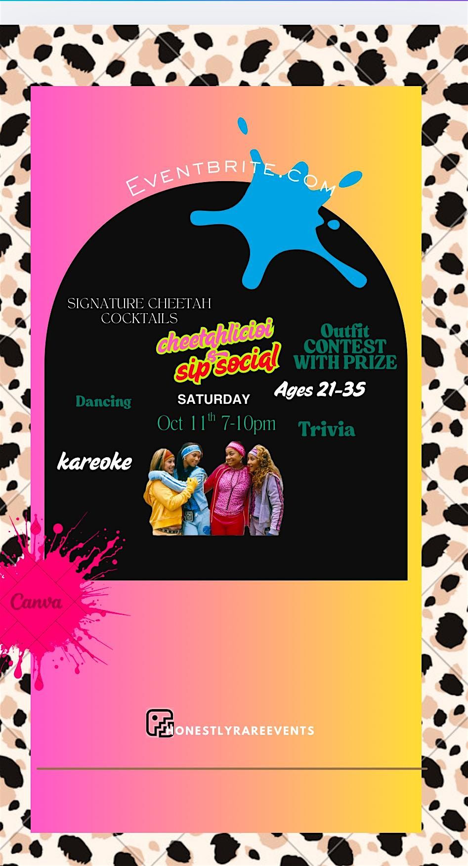 A Cheetahlicious Sip Social, 11 October | Event in Kentwood | AllEvents