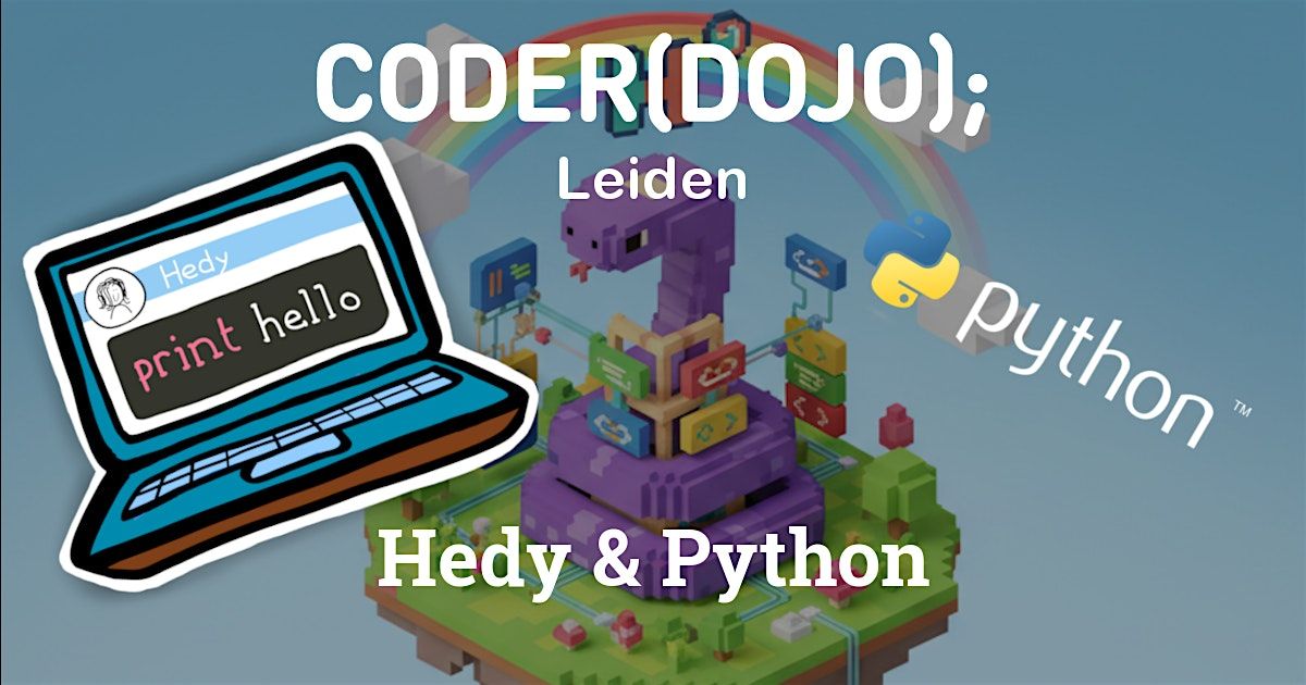 CoderDojo Leiden #124 | Hedy & Python, 11 October | Event in Leiden | AllEvents