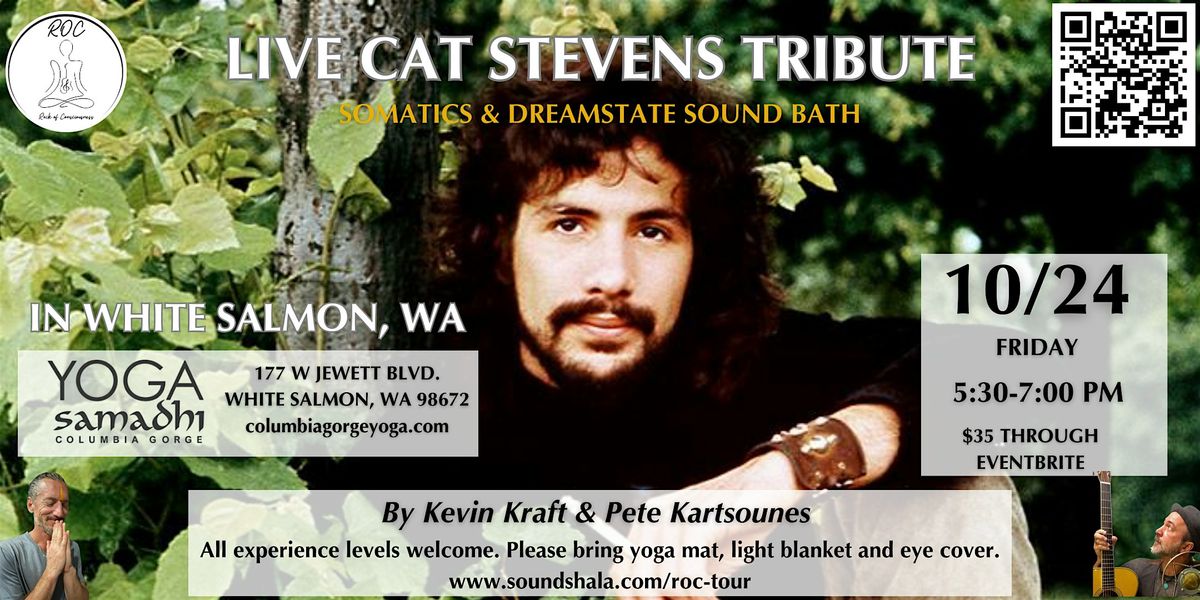 Cat Stevens Tribute Somatics & Soundbath, 24 October | Event in White Salmon | AllEvents