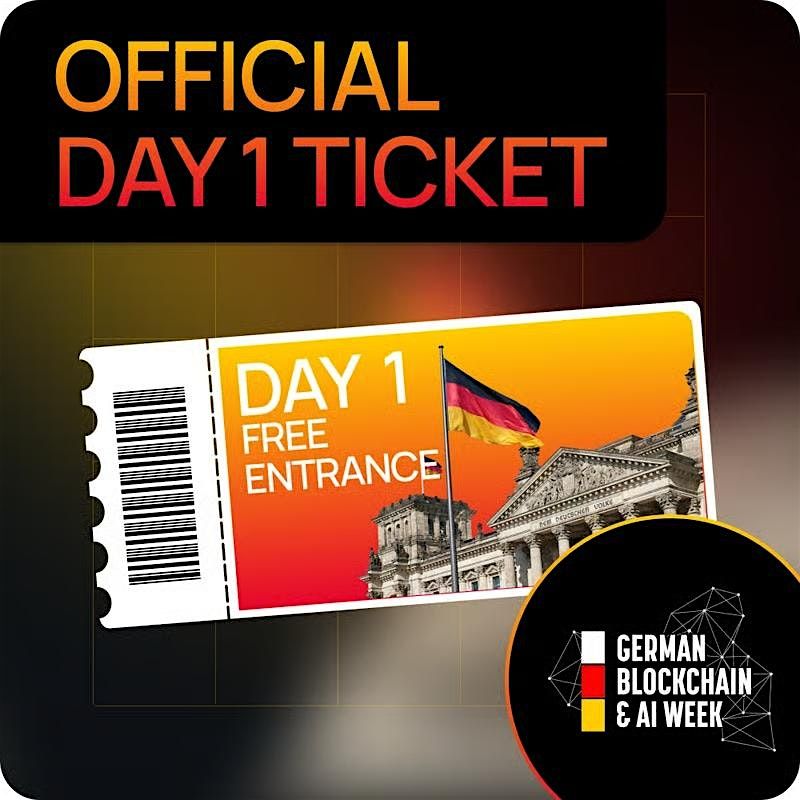 German Blockhain & AI Week - Official Ticket (DAY 1), 12 June | Event in Berlin | AllEvents