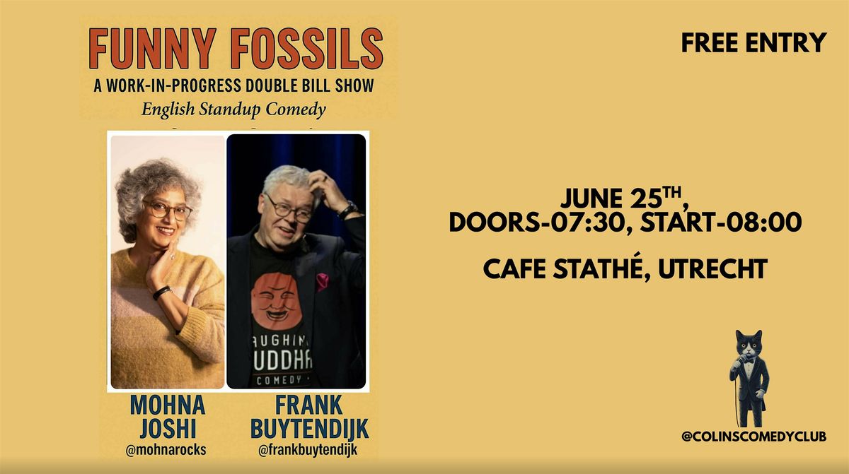 Funny Fossils: A WIP stand-up comedy show, 25 June | Event in Utrecht | AllEvents