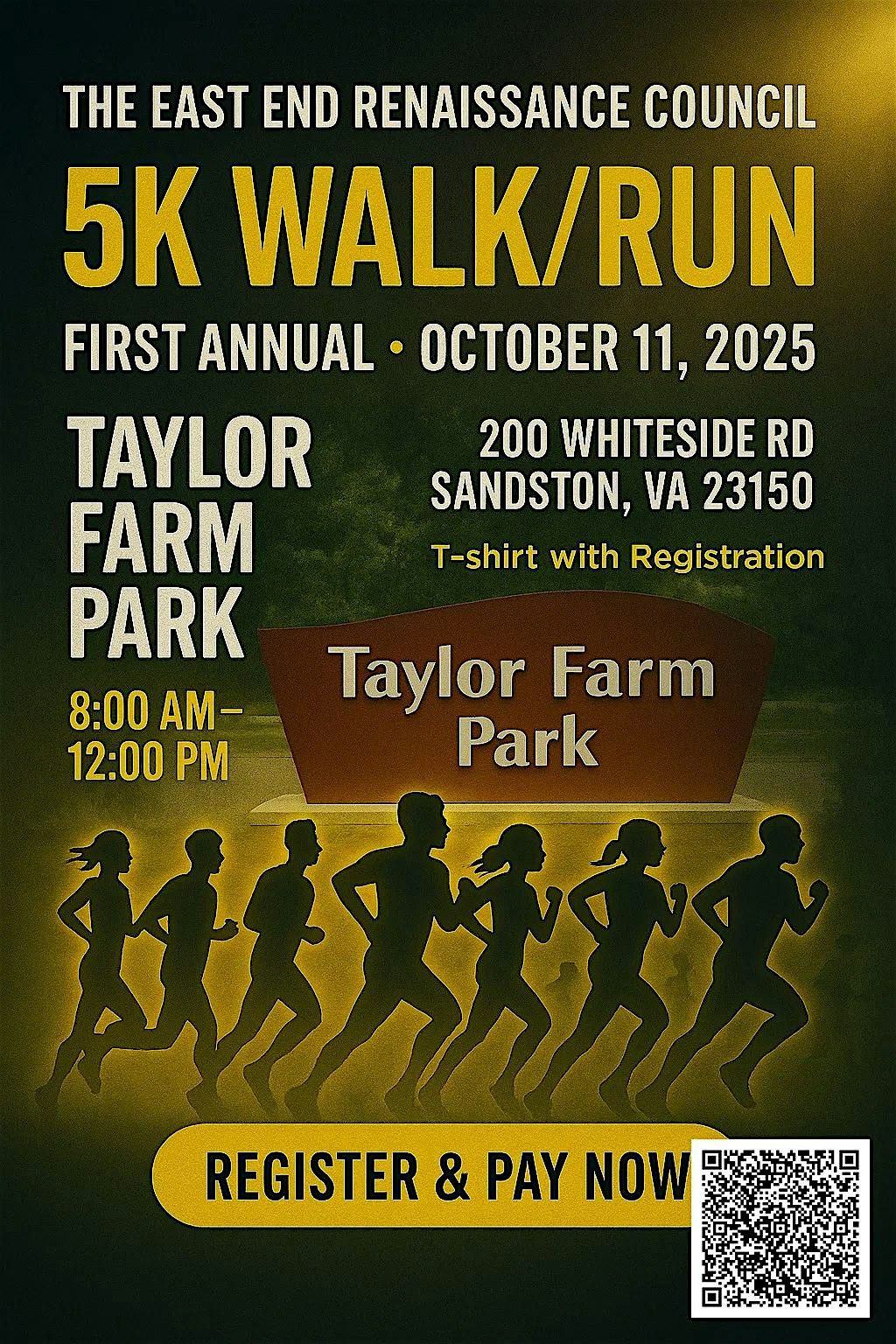 First Annual 5K Walk/run, 11 October | Event in Sandston | AllEvents