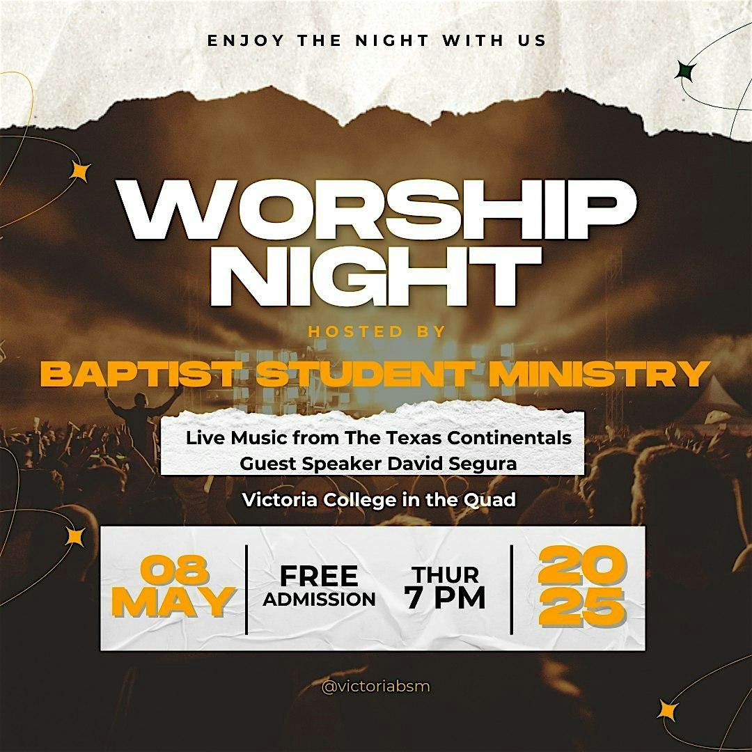 Baptist Student Ministry Worship Night, 8 May | Event in Victoria | AllEvents