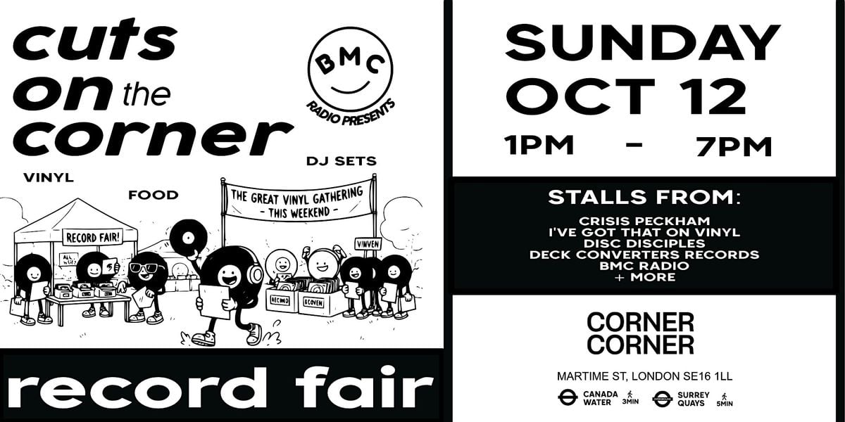 Cuts On The Corner - Record Fair, 12 October | Event in London | AllEvents