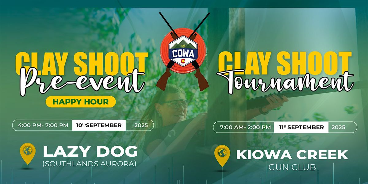 9th Annual COWA Clay Shooting Challenge, 11 September | Event in Bennett | AllEvents