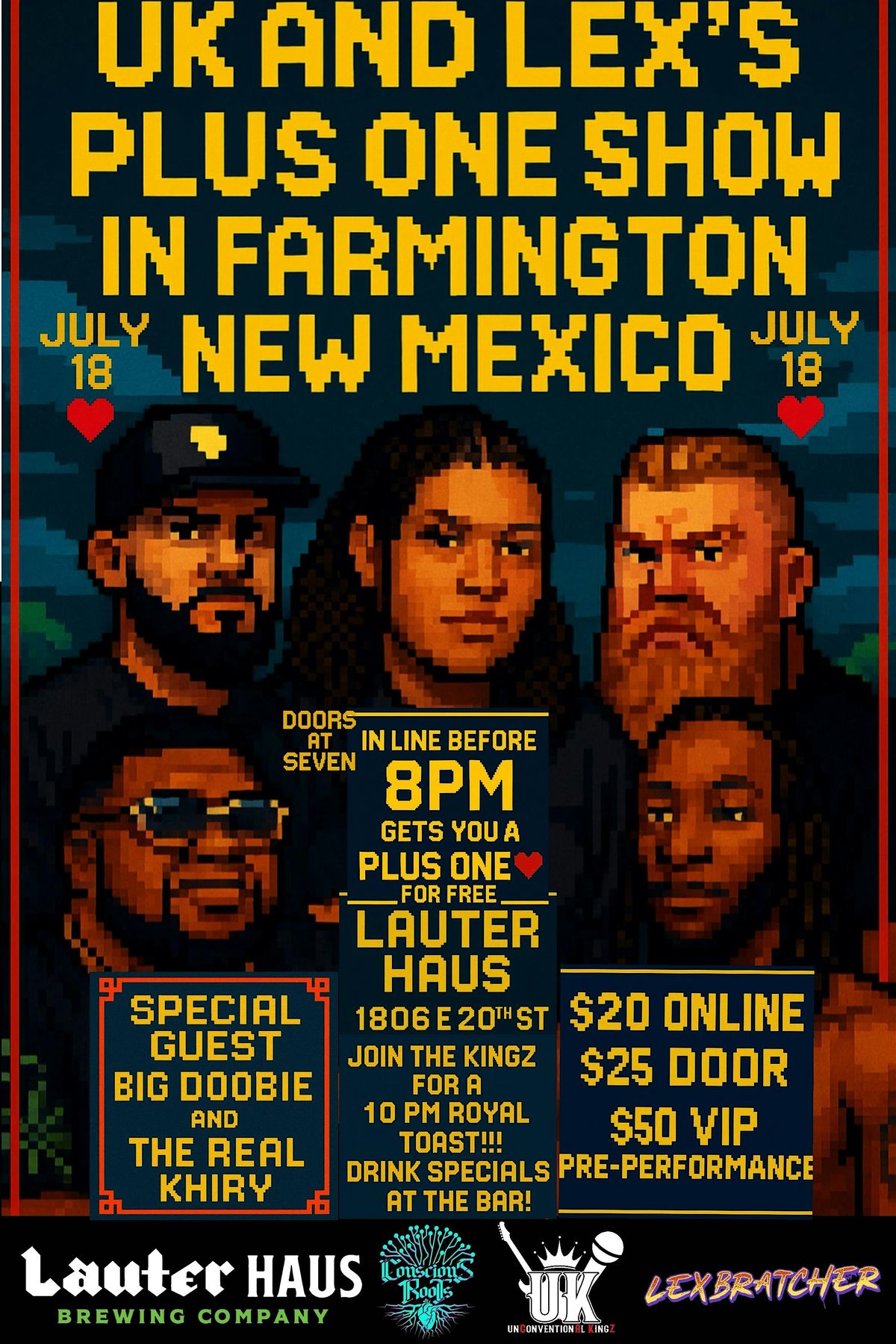 Lex Bratcher / Unconventional Kingz / Big Doobie / The Real Khiry | Event in Farmington | AllEvents