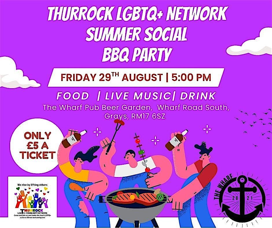 Thurrock LGBTQ+ Network Summer Social BBQ Party, 29 August | Event in Grays | AllEvents