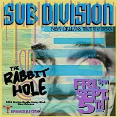 Sub-Division: The New Orleans Tribute to Joy Division, 5 September | Event in New Orleans | AllEvents
