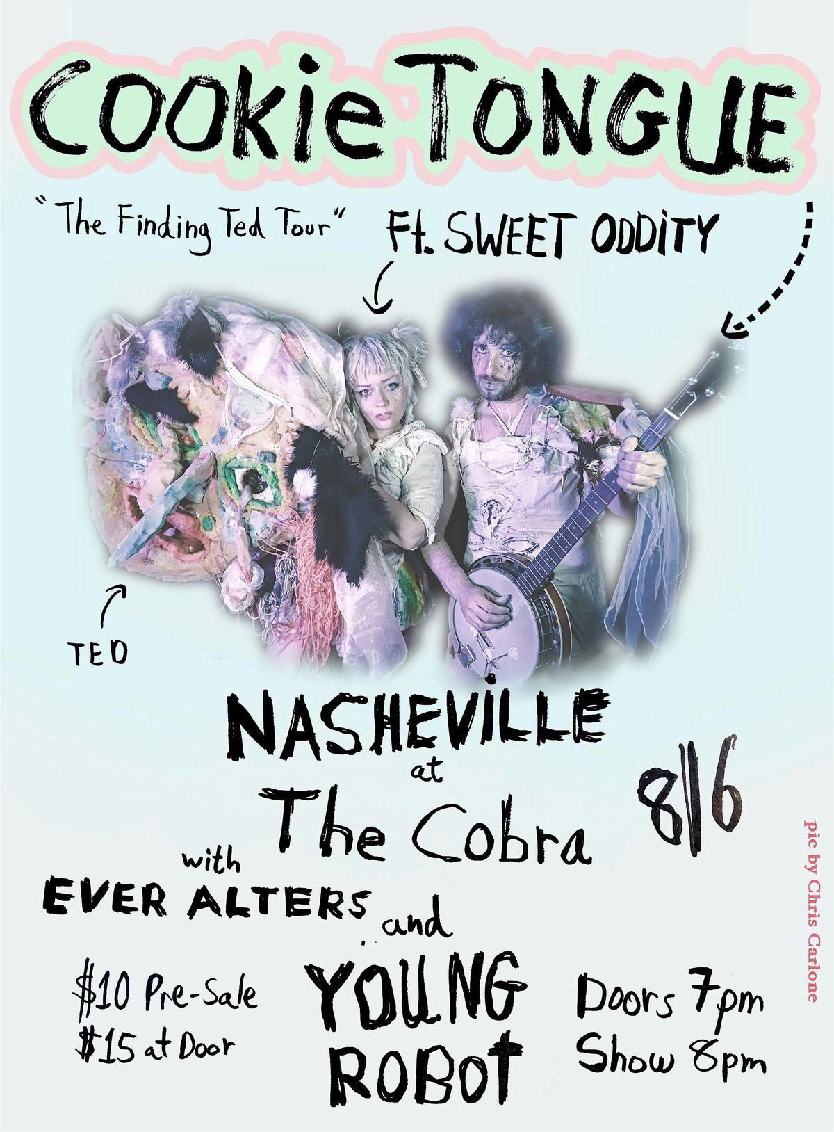 Venue: Cookie Tongue | Young Robot | Ever Alters, 6 August | Event in Nashville | AllEvents