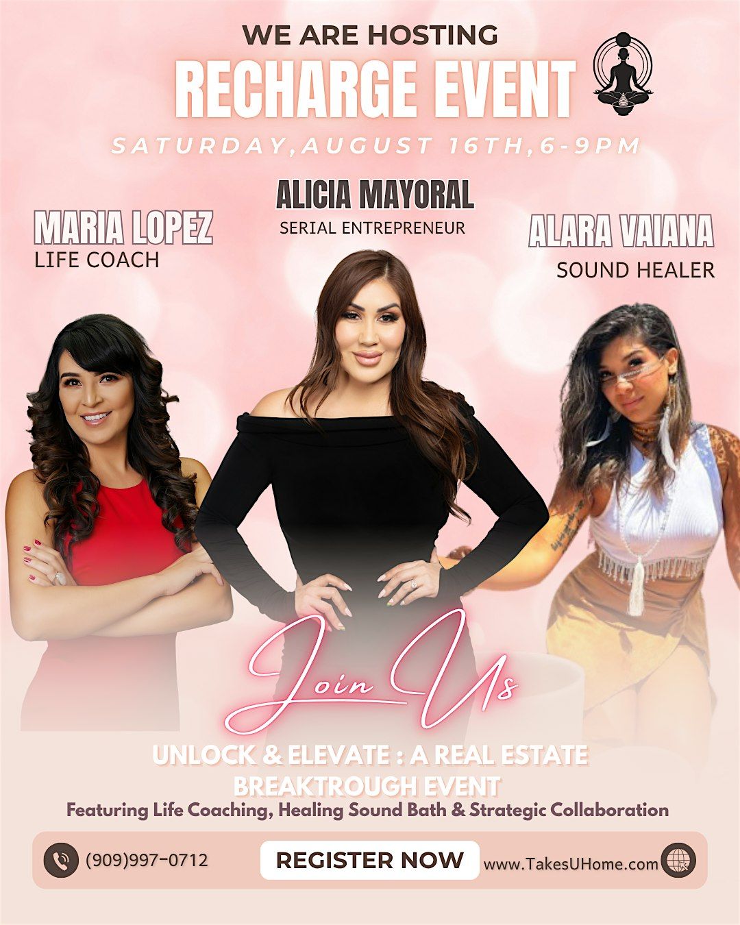 Recharge Event ft Life Coach,Sound Healer & Serial Entrepreneur, 16 August | Event in Upland | AllEvents