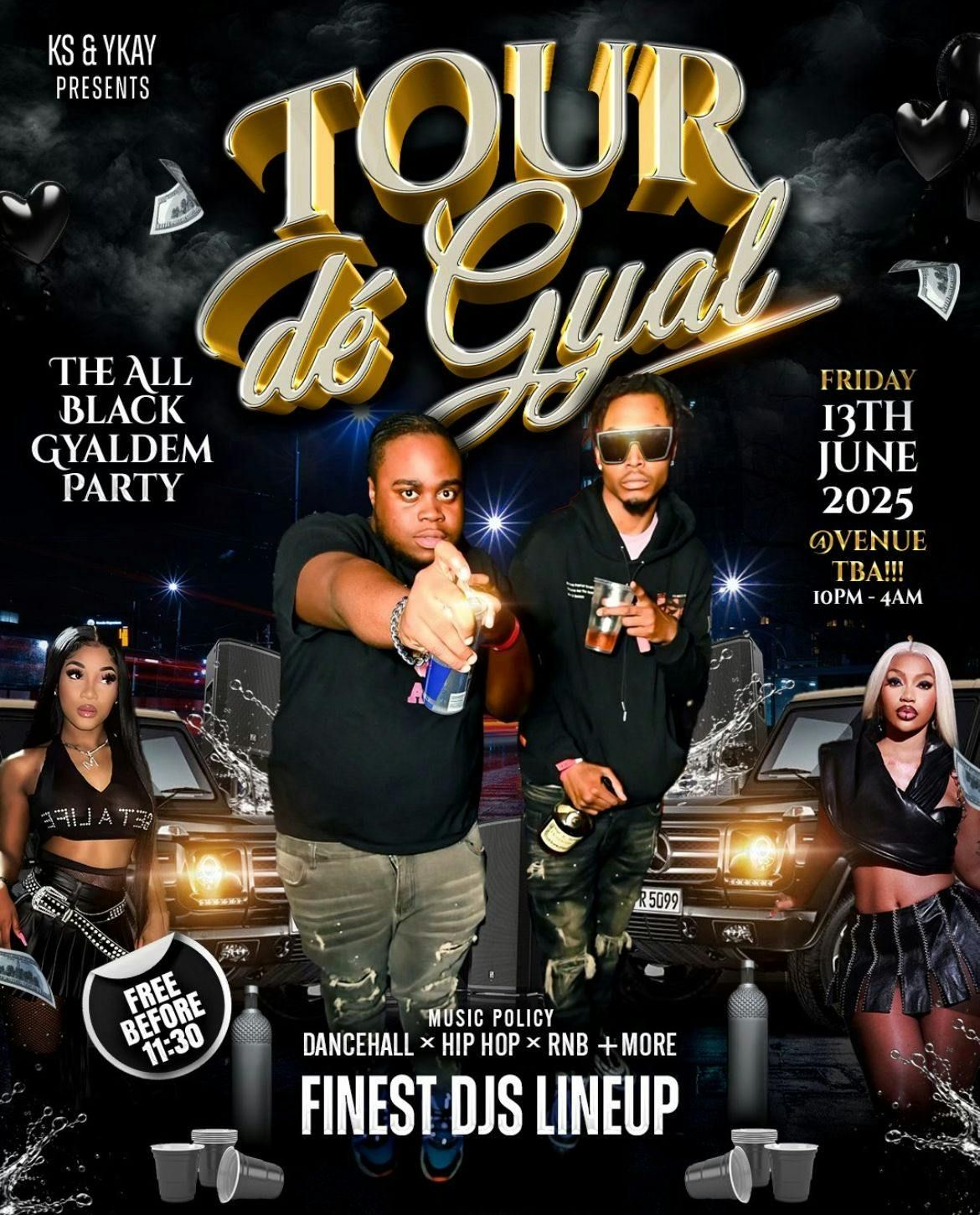 TOUR DE GYAL  | HOST BY DJ KS &amp; YKAY , 13 June | Event in Birmingham | AllEvents