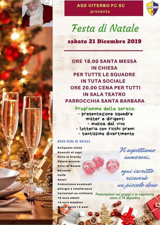 Festa Di Natale Allasd Viterbo Fc At Asd Viterbo Scuola Calcio Viterbo