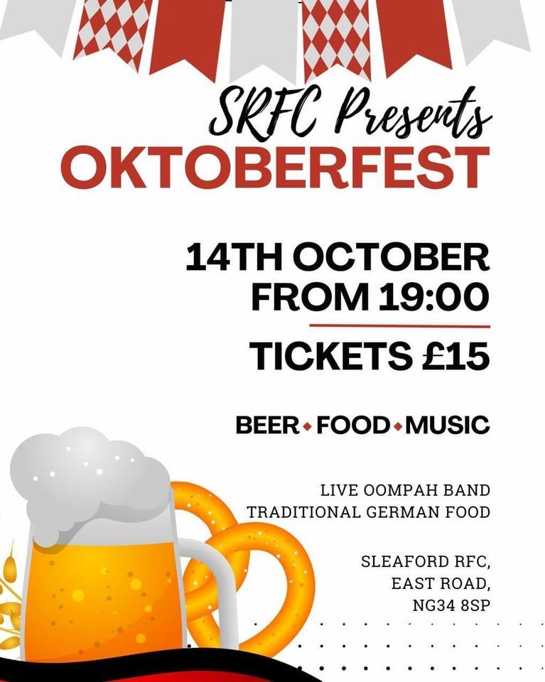 SRFC OCTOBERFEST , Sleaford Rugby Club, October 14 2023 | AllEvents.in