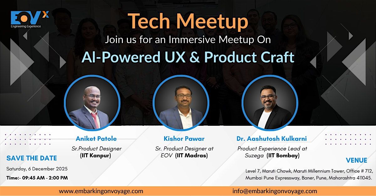 AI-Powered UX & Product Craft, 6 January | Event in Pune | AllEvents