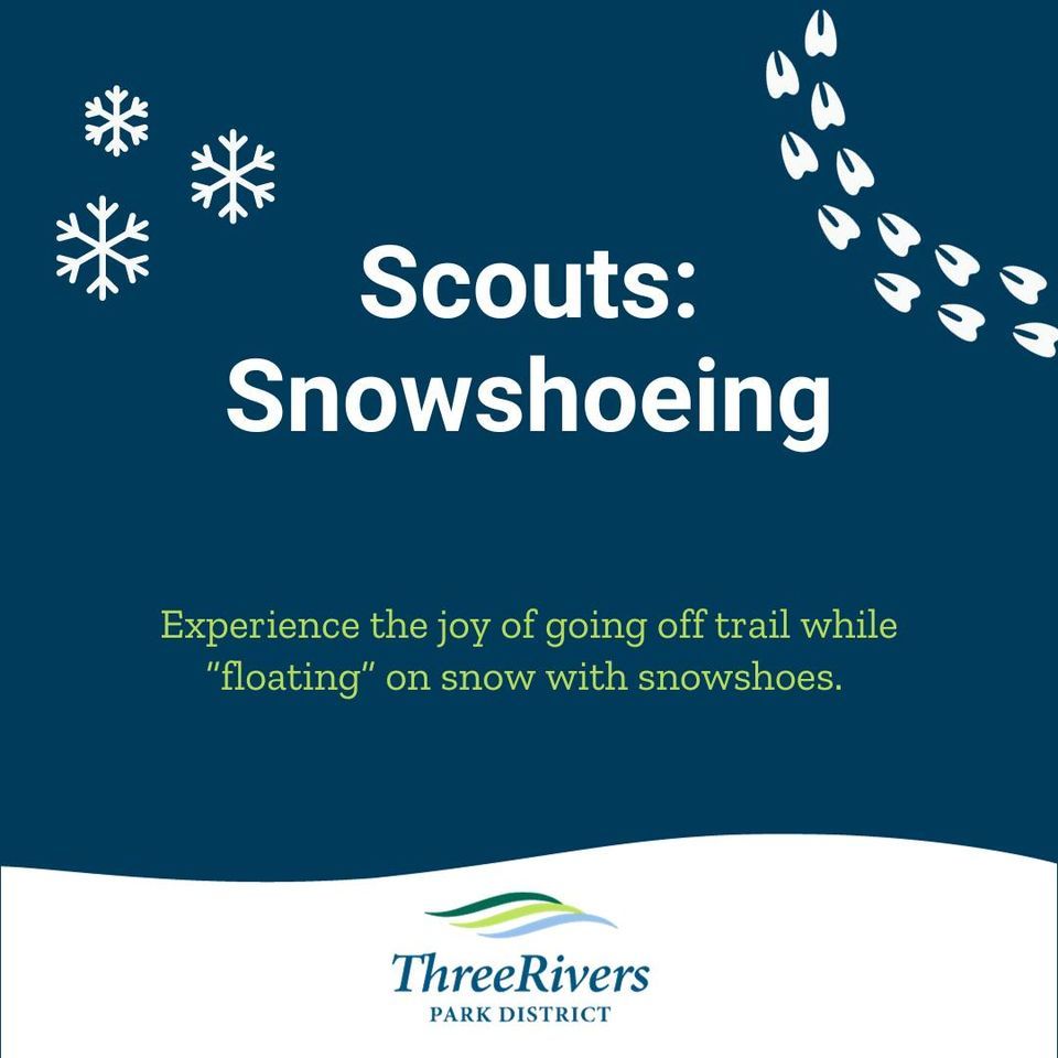 Scouts Snowshoeing, Baker Outdoor Learning Center, Maple Plain