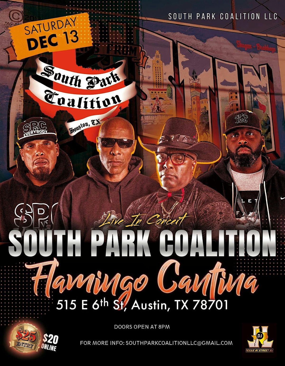 The South Park Coalition (SPC), 13 December | Event in Austin | AllEvents