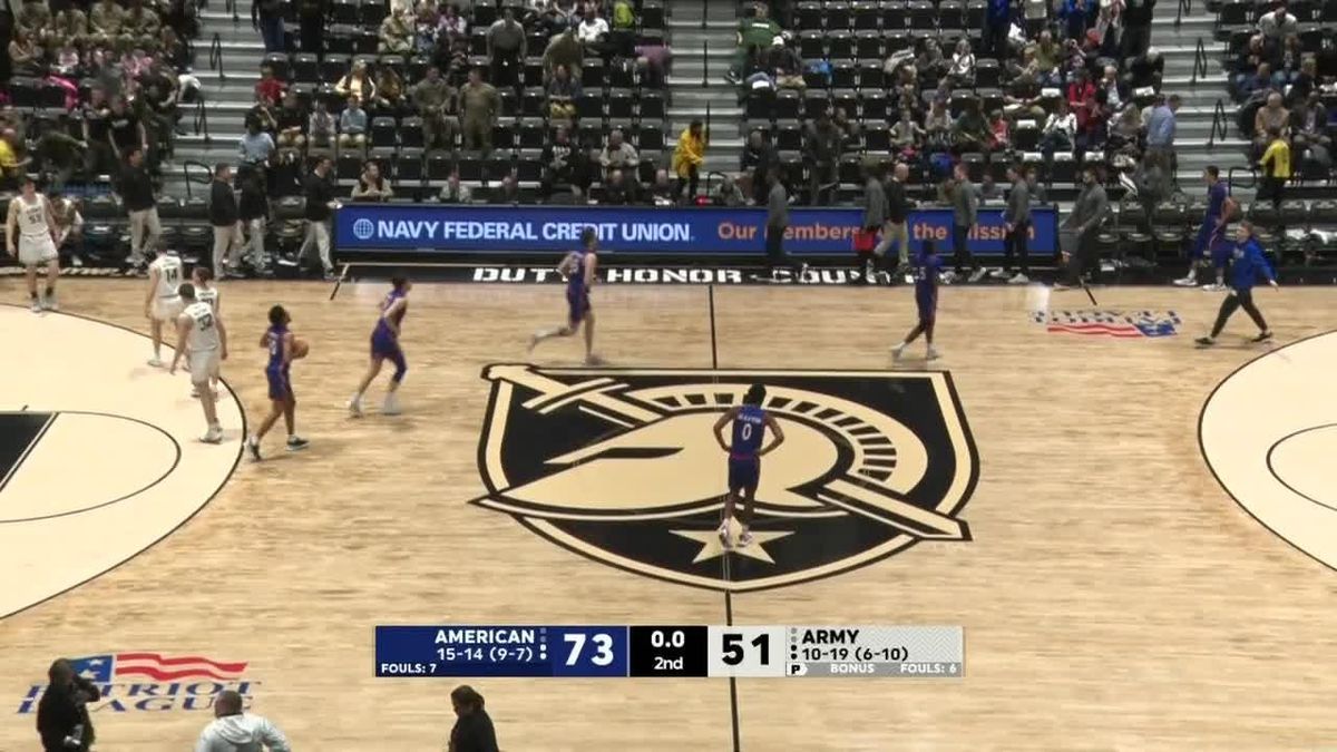 Army Black Knights at American University Eagles Basketball at Bender Arena, 14 February | Event in Bethesda