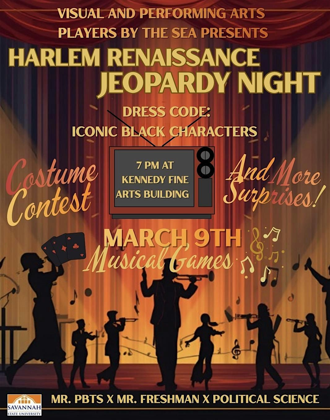 Harlem Renaissance Game Night, Savannah State University, 9 March 2026 ...