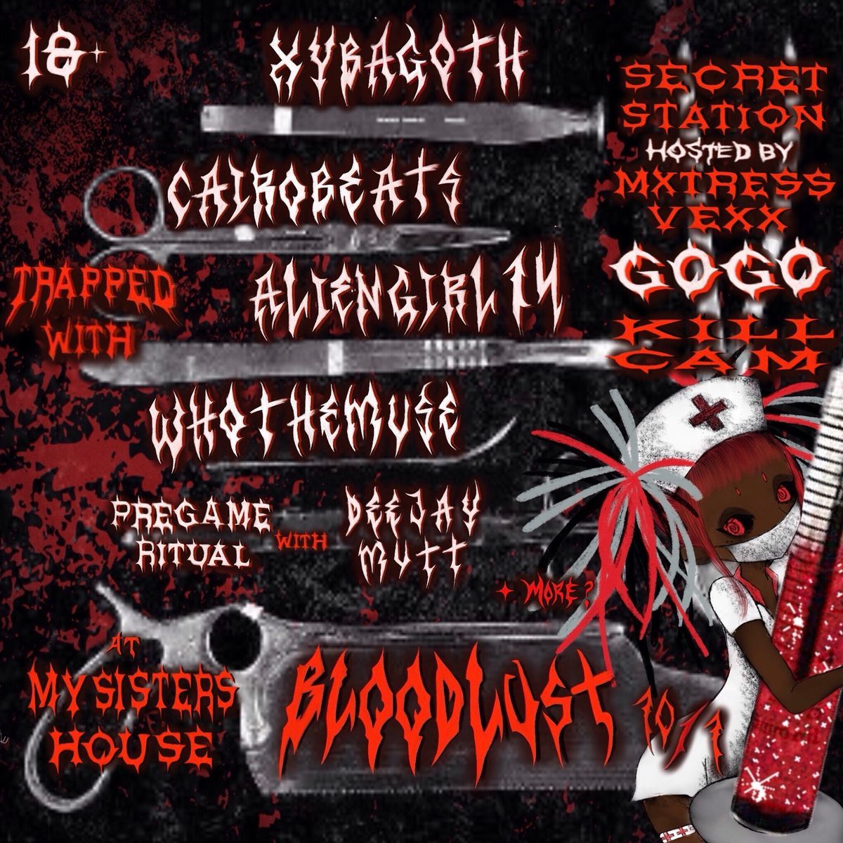 BLOODLUST, My Sisters House, Azalea Park, 1 October 2026 | AllEvents