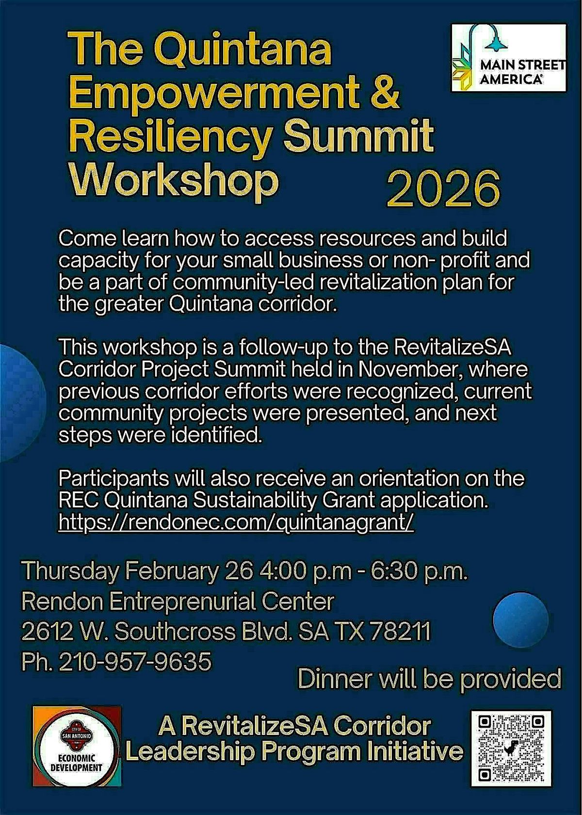 Quintana Empowerment & Resiliency Summit Workshop