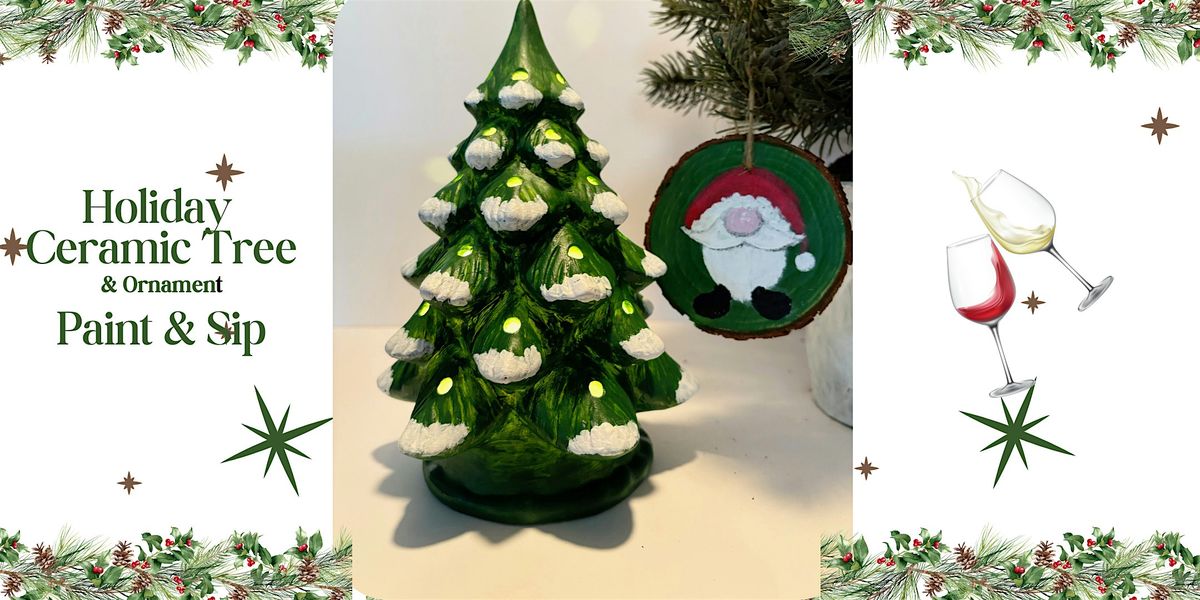 Ceramic Holiday Tree and Ornament Paint and Sip, 5 December | Event in Middlebury | AllEvents