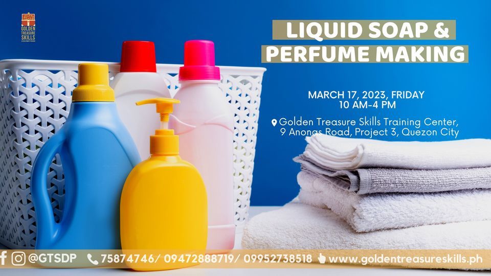 Soap and Perfume Making Seminar WEEKDAY, Golden Treasure Skills and
