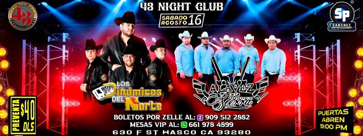 LOS DINAMICOS DEL NORTE, ALVAREZ DE LA SIERRA in Wasco, 16 August | Event in Wasco | AllEvents