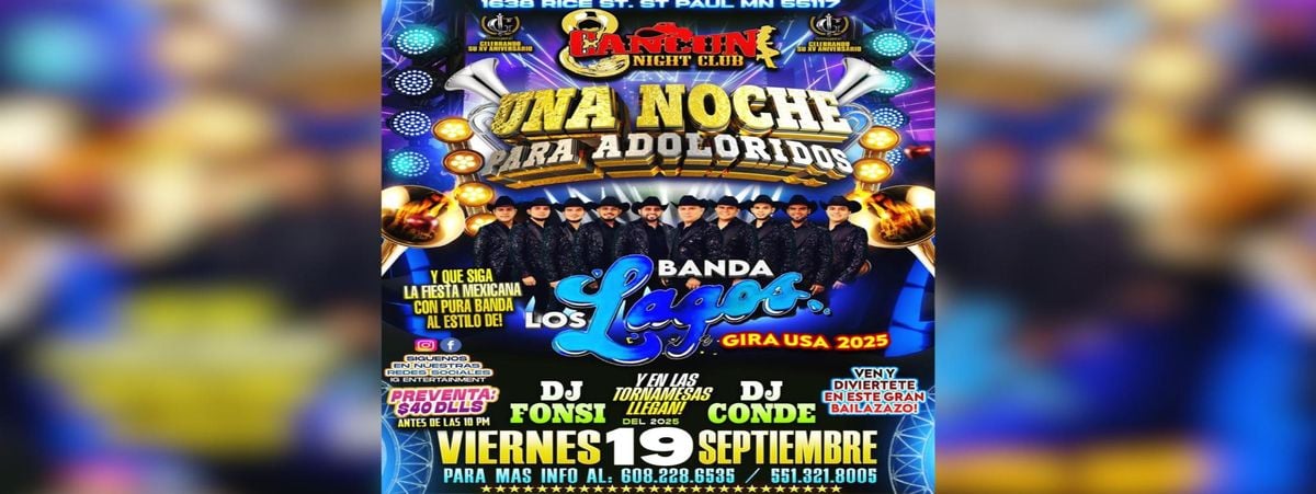 BANDA LOS LAGOS., 19 September | Event in Saint Paul | AllEvents