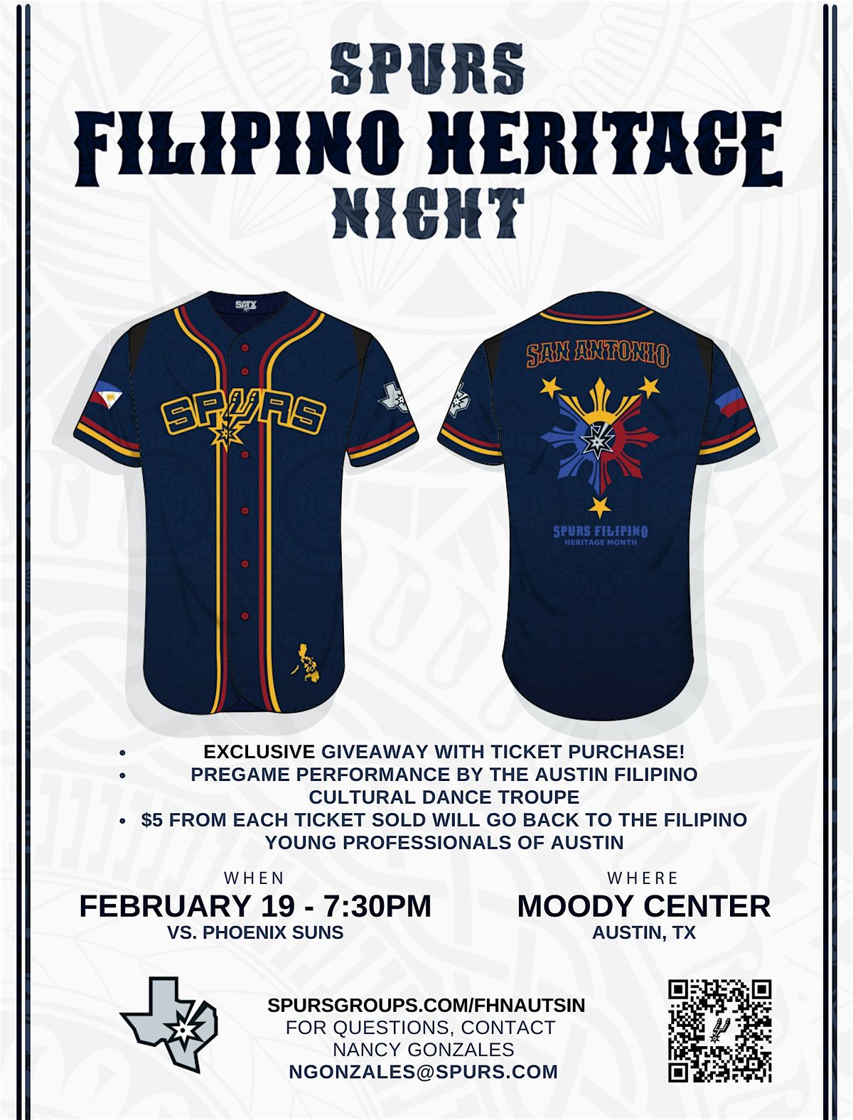 FYP ATX Fundraising | San Antonio Spurs Filipino Heritage Night in Austin, 19 February | Event in Austin | AllEvents