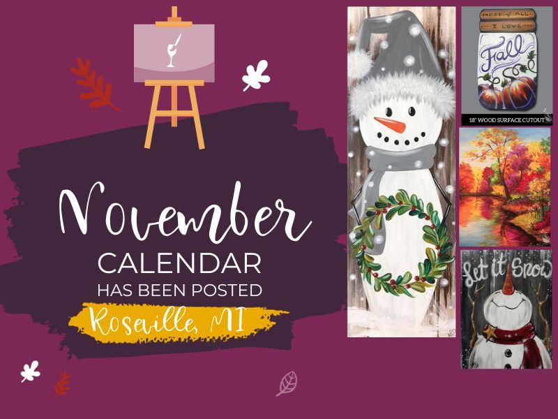 Pumpkins in Fall, Painting with a Twist (Roseville, MI), November 19