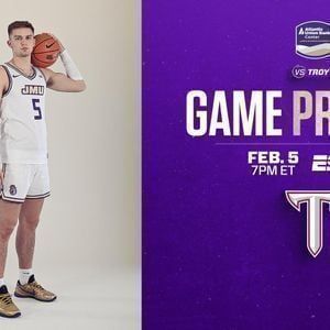 Parking James Madison Dukes at Troy Trojans Mens Basketball