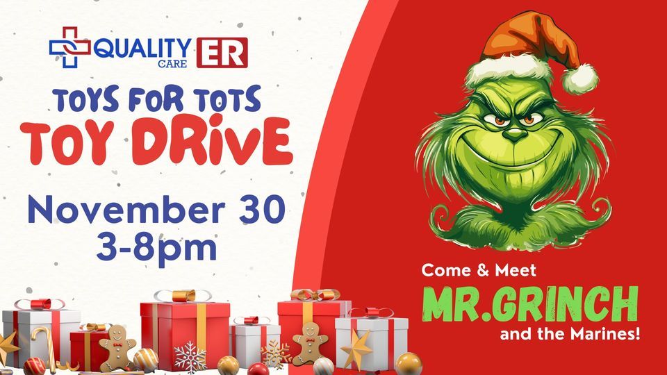 Quality Care ERs Toys For Tots Toy Drive, Quality Care ER Greenville