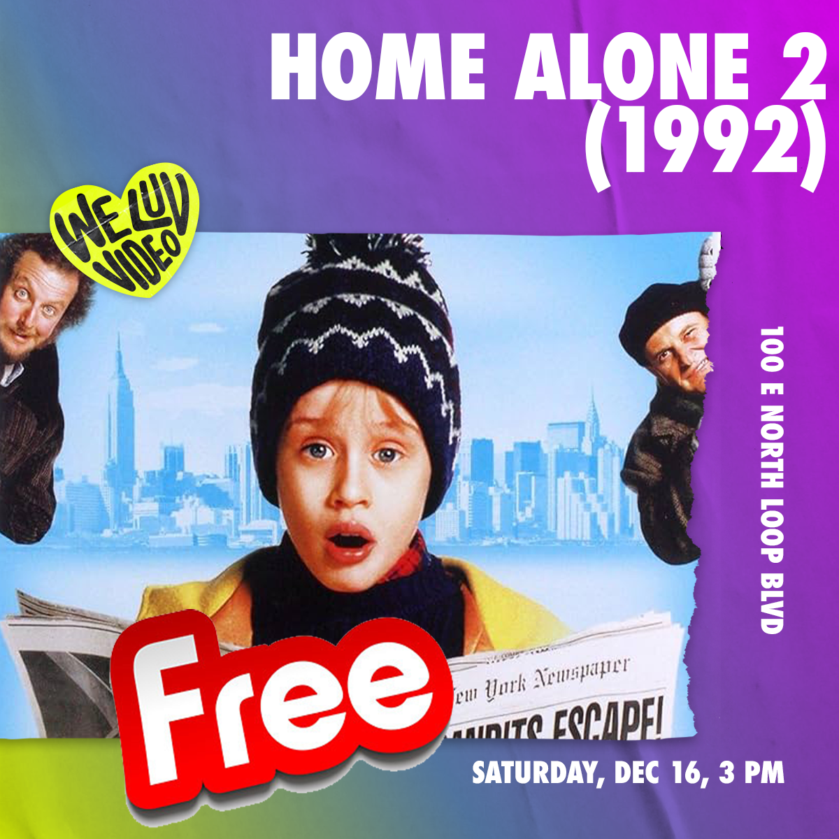 Home Alone 2 at Denver Performing Arts Complex, 29 November | Event in Denver | AllEvents