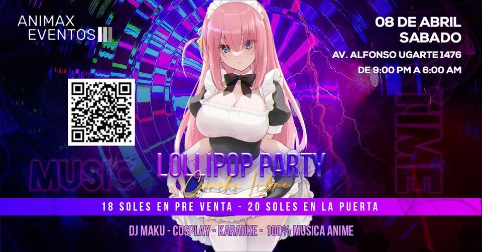 LOLLIPOP Party - Corcho Libre 2023, 8 April | Event in Lima | AllEvents.in