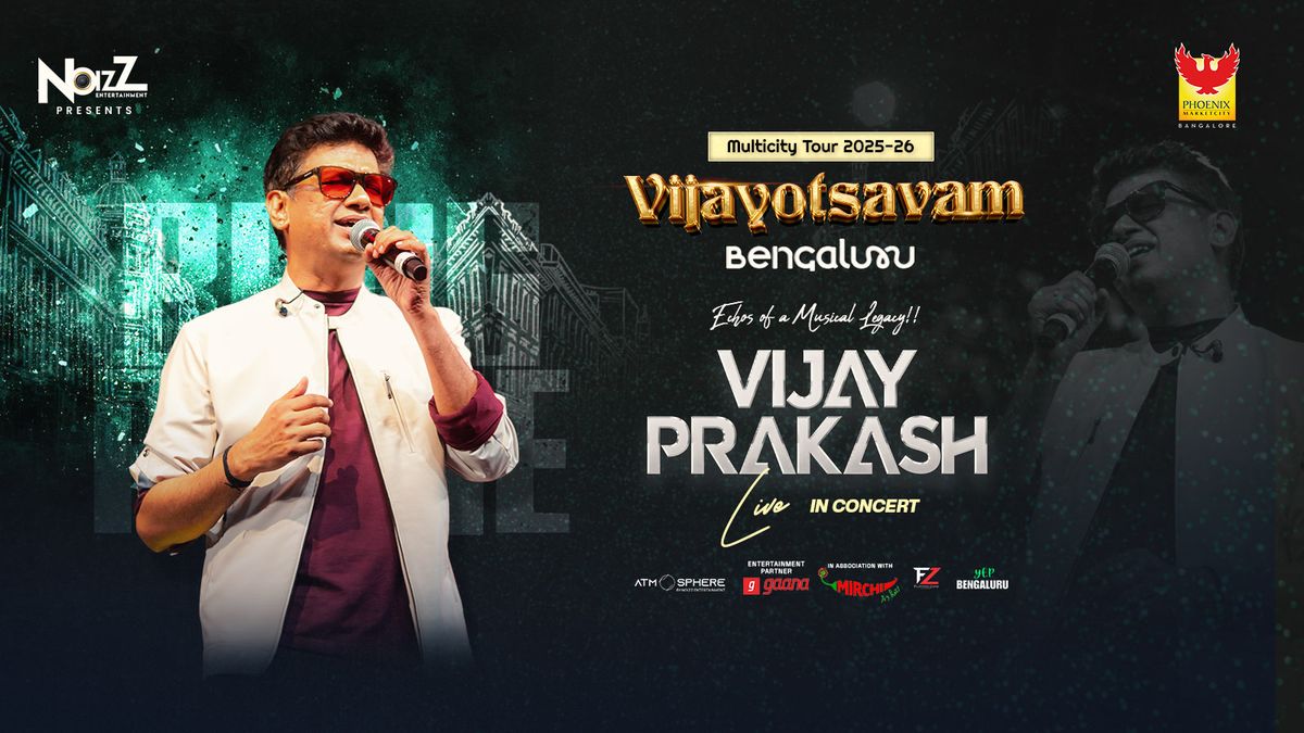 Vijay Prakash Live Vijayotsavam Tour, 13 December | Event in Bangalore | AllEvents